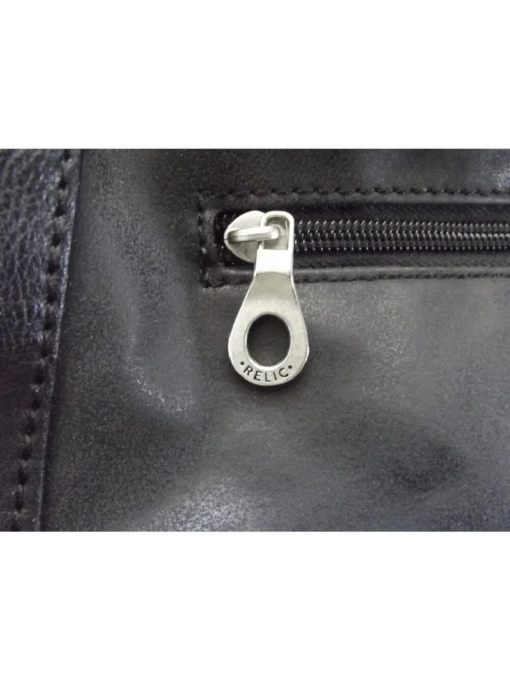 Relic by Fossil Shoulder Bag Black Leather Hobo Purse